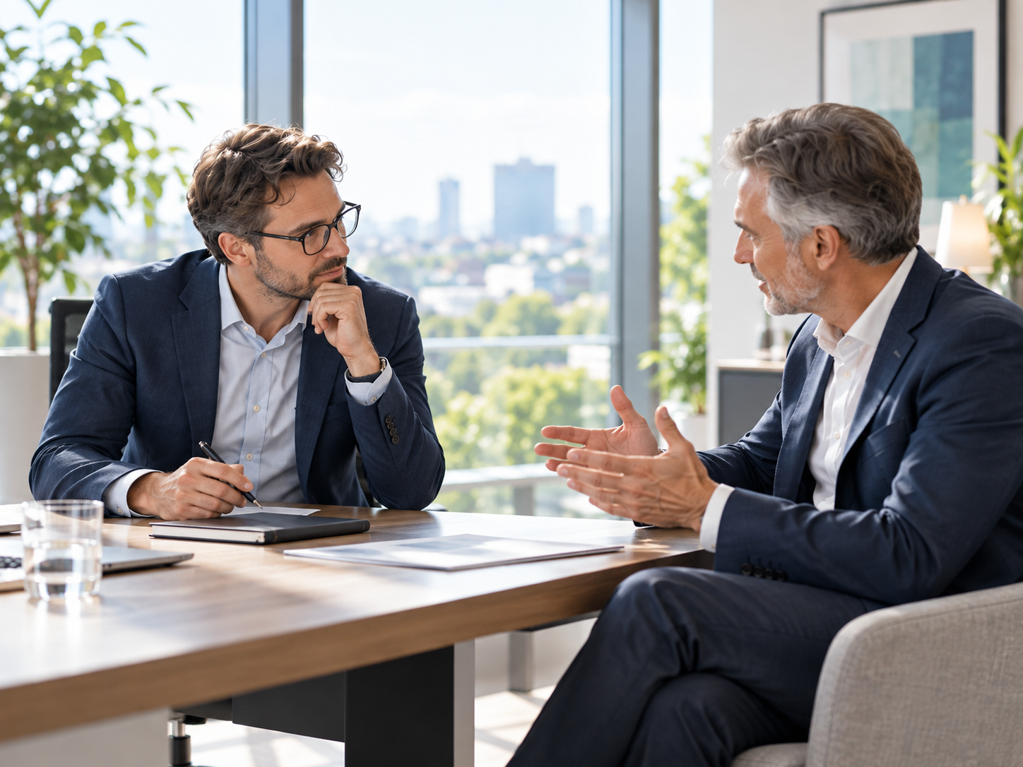 Neuer Geschäftsführer im persönlichen Executive-Sparring mit einem erfahrenen Berater